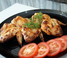 Куриные крылышки на углях