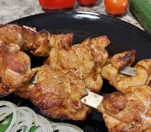 Шашлык из бедра курицы