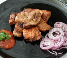 Шашлык из cвинoй шеи