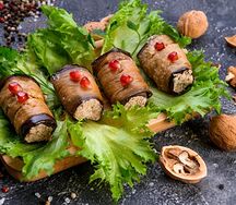 Баклажаны с орехами