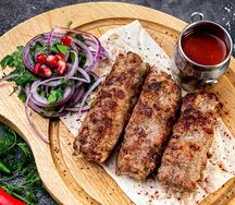 Люля-кебаб из свинины и телятины