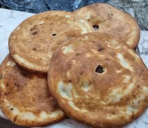 Пури из печи на дровах