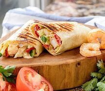 Шаурма с креветками