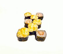 Запечённый ролл с креветкой