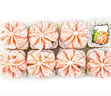 Лава с лососем терияки