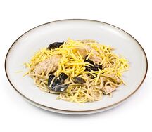 Паста с курицей и грибами