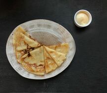 Блины со сгущенным молоком