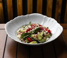 Овощной салат с адыгейской брынзой