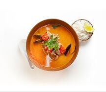 Суп Том Ям с морепродуктами (морской коктейль)
