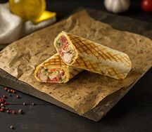 Шаурма фирменная из сочного свиного шашлыка