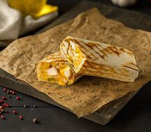 Шаурма Сырная с сочным шашлыком из курицы, без майонеза