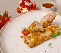 Блинчики с ветчиной и сыром
