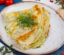 Ёка с сыром, яйцом и зеленью
