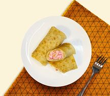 Блины с ветчиной и сыром