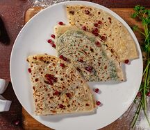 Кутаб с сыром и зеленью