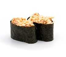Гункан с крабом