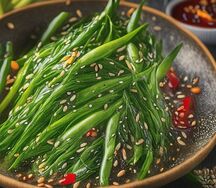 Салат по-гречески Фасоль-чеснок