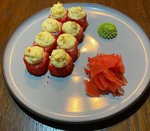 Запеченая сырная креветка
