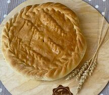 Пирог с капустой и куриным фаршем