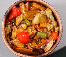 Чисанчи картофель с баклажанами