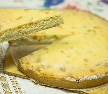 Творожный пай с персиком