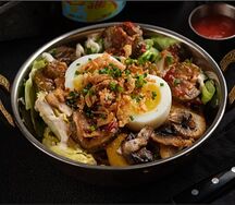 Салат с картофелем и грибами