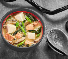 Мисо суп сливочный с лососем