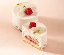 Пирожное Клубника-базилик Био