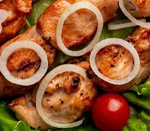 Шашлык из филе грудки курицы 