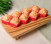 Ролл Вулкан с крабом