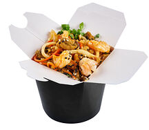 Wok c морепродуктами