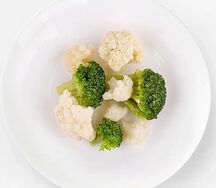Брокколи с цветной капустой
