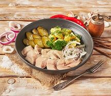Сельдь с отварным картофелем
