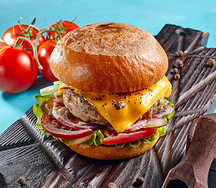 Бургер с котлетой из говядины