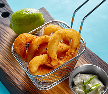 Кольца кальмара в кляре