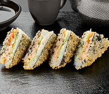 Онигири темпура с лососем
