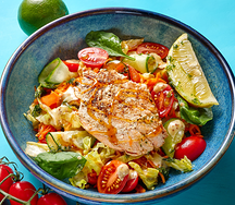 Салат с диким лососем