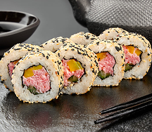 Калифорния кунжут с крабом