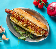 Хот-дог с баварской колбаской