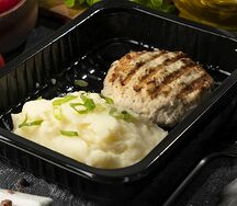 Бифштекс гриль с картофельным пюре