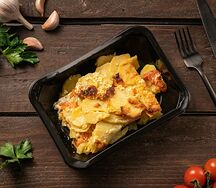 Картофельная запеканка с курицей