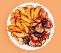 Утка с баклажанами