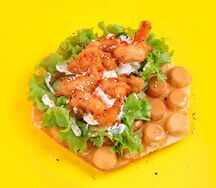 Гонконгская вафля с креветкой и сыром