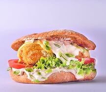 Бургер треска в панировке