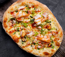 Пиццетта с морепродуктами