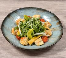 Салат из хрустящих баклажанов