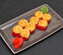 Запеченный ролл с креветкой