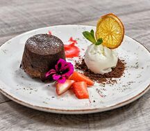 Шоколадный фондан