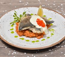 Филе Дорадо с томатным Ризотто 