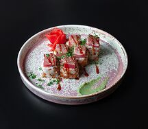 Кранч ролл с тартаром из говядины